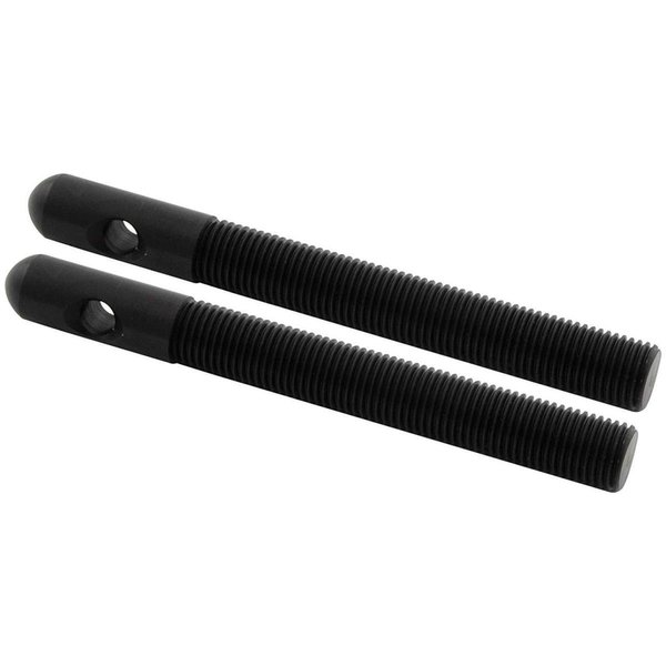 Allstar 0.38 in. Dia. Replacement Aluminum Hood Pins; Black, 2PK ALL18491